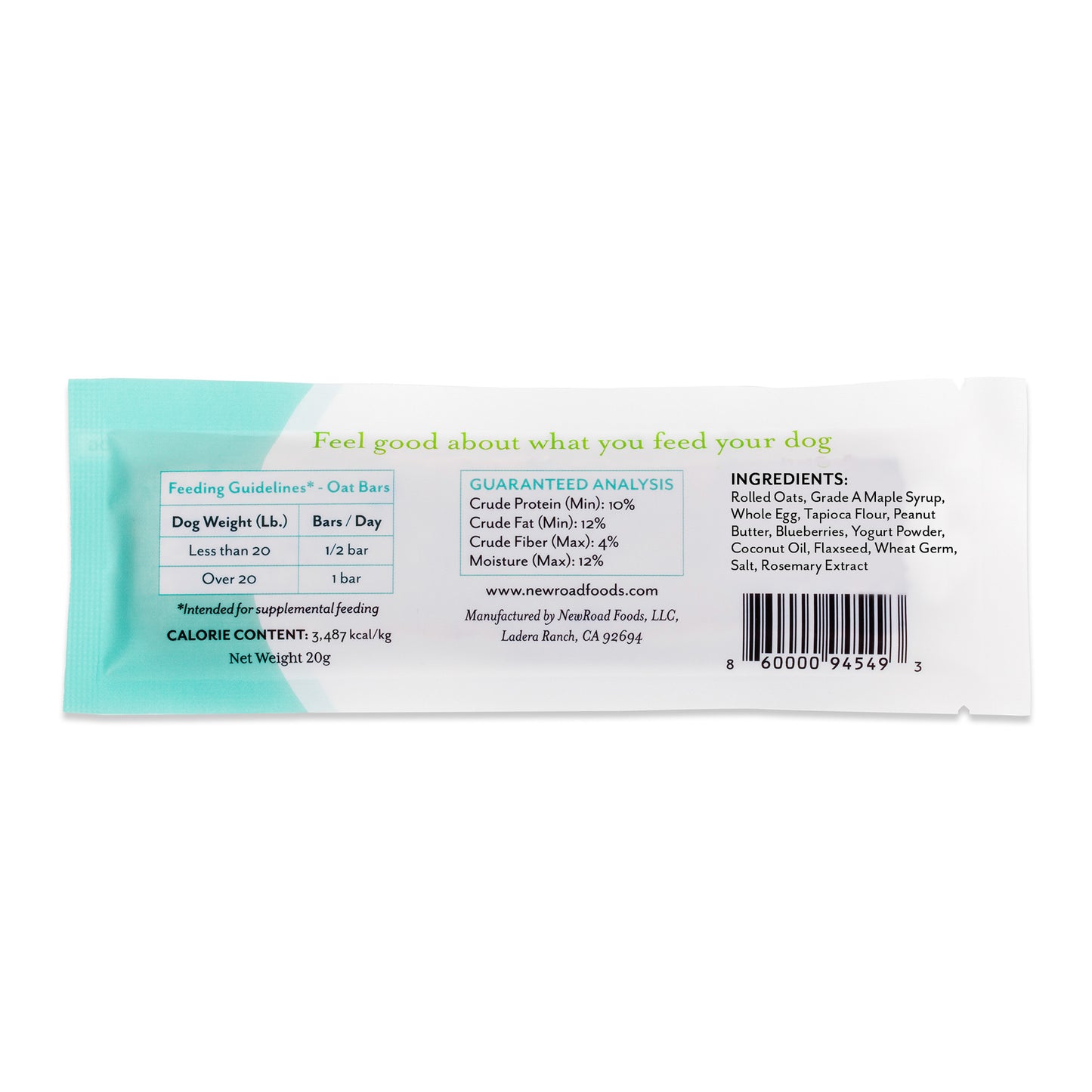 6-Bar Pack of Rolled Oats with Yogurt & Blueberries